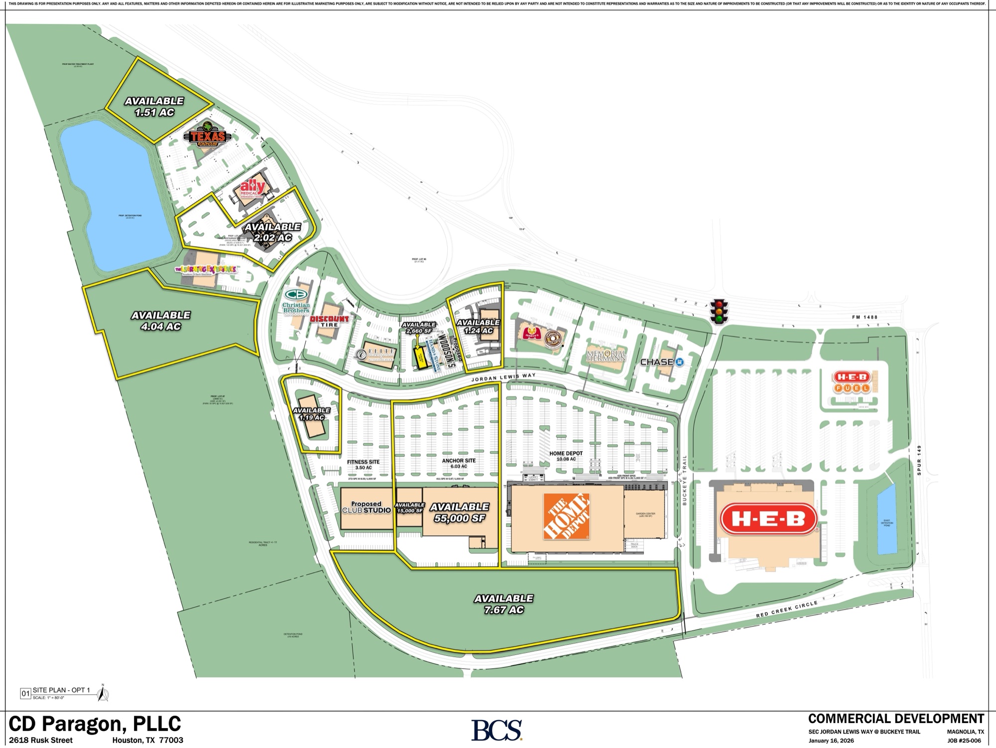 Magnolia Place site plan — P4 highlighted